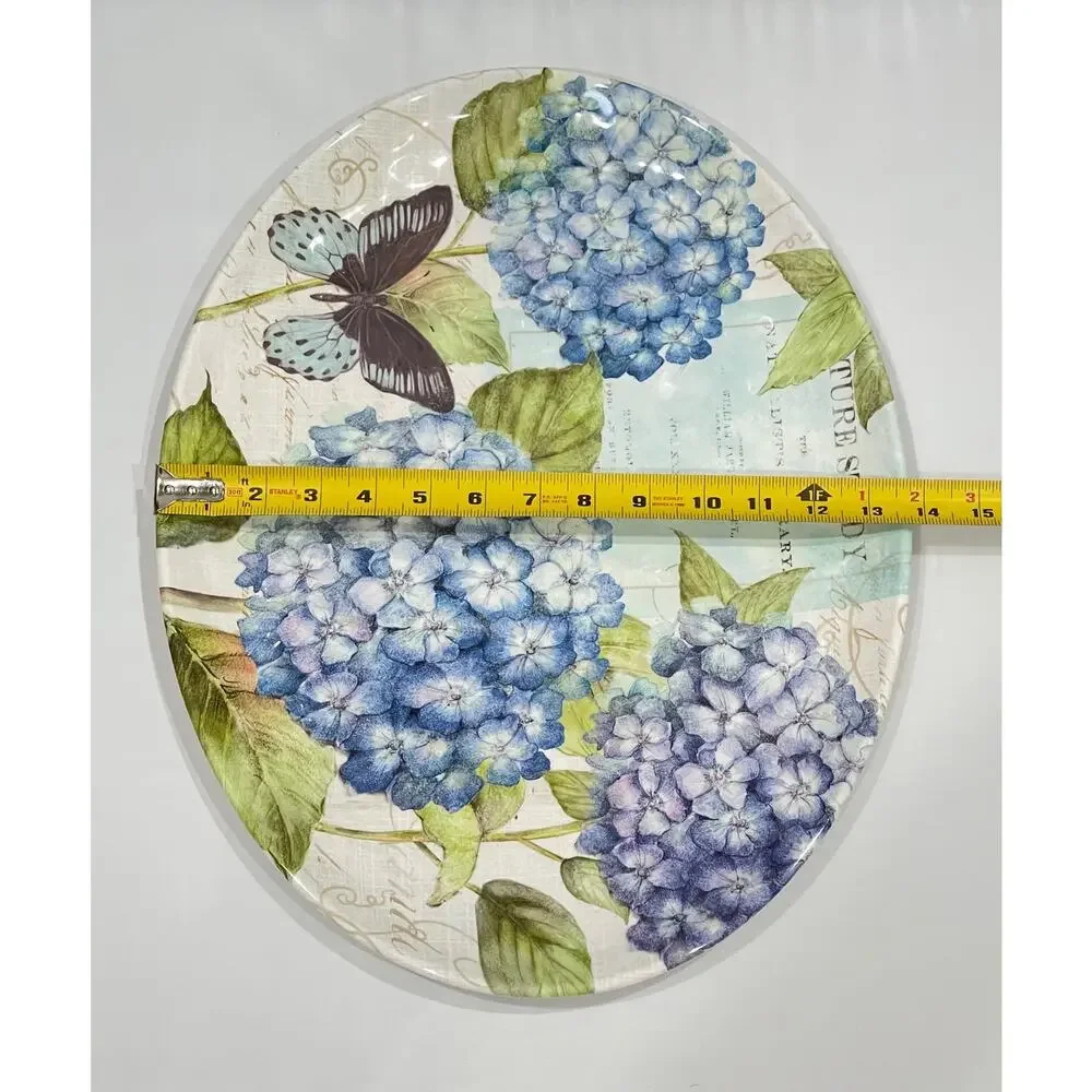 Certified International Hydrangea Garden Melamine Plate/ Platter